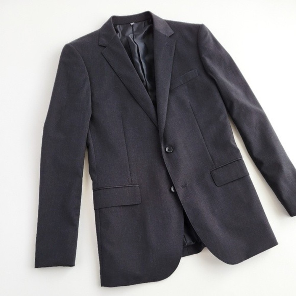 NEW Bonobos Blazer Wool Standard Fit Sport Jacket Charcoal Gray Dark Men 40L - Picture 4 of 13